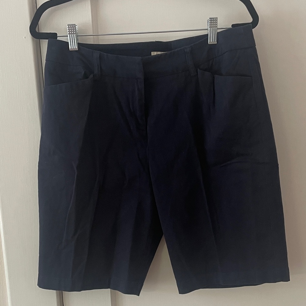 Jones New York Stretch Navy Shorts